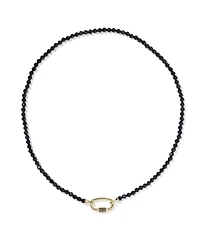 Emery Gold Beaded Strand Necklace