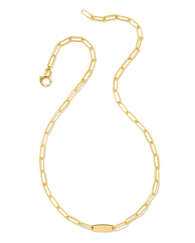Marlee Paperclip Chain Necklace 18k Gold Vermeil