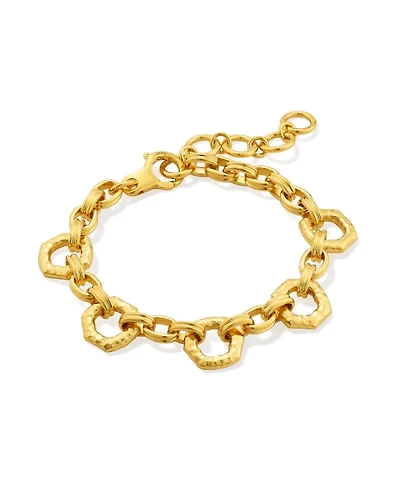 Davie 18k Gold Vermeil Open Frame Chain Bracelet