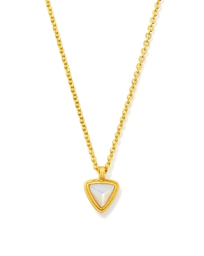 Morgan 18k Gold Vermeil Pendant Necklace in Ivory Mother-of-Pearl