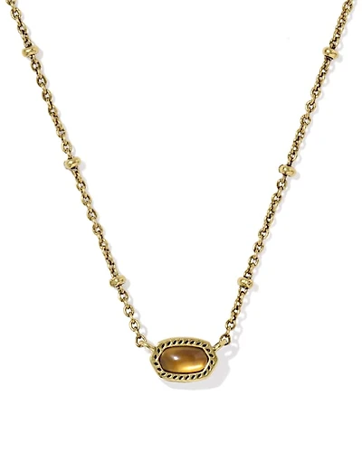 Mini Elisa Vintage Gold Satellite Short Pendant Necklace
