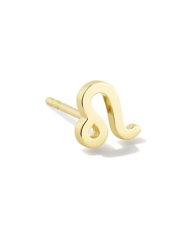 Leo Single Stud Earring 18k Gold Vermeil