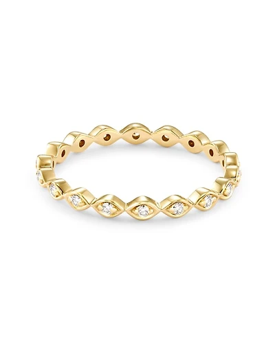 Nicolette Band Ring White Diamond