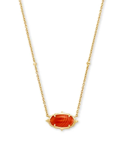 Baroque Elisa Vintage Gold Pendant Necklace Iridescent Drusy