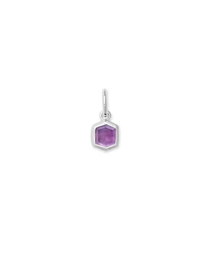 Davie Sterling Silver February Charm