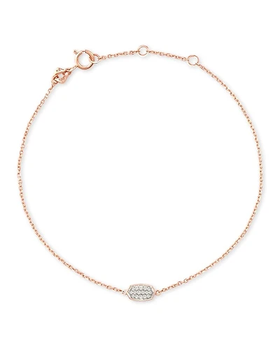 Millicent Delicate Chain Bracelet in White Diamond