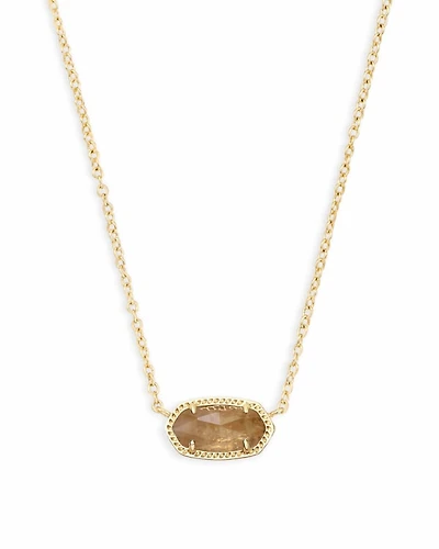 Elisa Gold Pendant Necklace Citrine