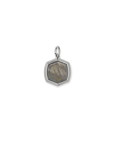 Davis Sterling Silver Charm Gray Labradorite