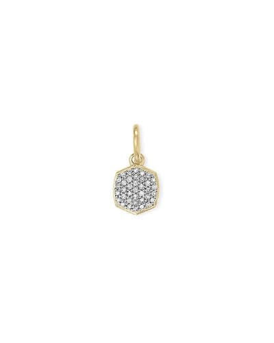 Davis Sterling Silver Charm in White Diamond