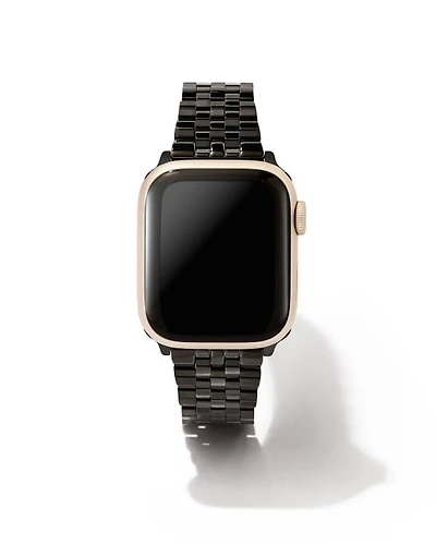 Alex 5 Link Watch Band Black Stainless Steel