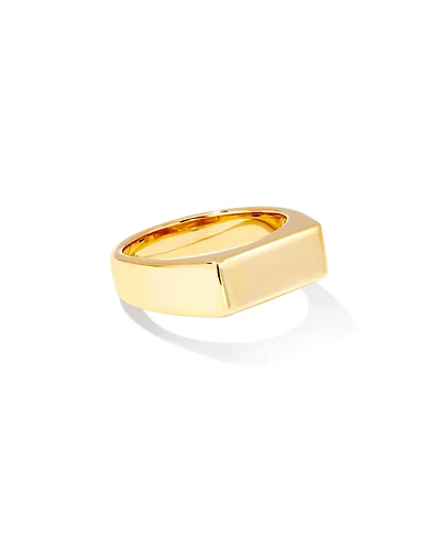 Hudson Signet Ring 18k Gold Vermeil