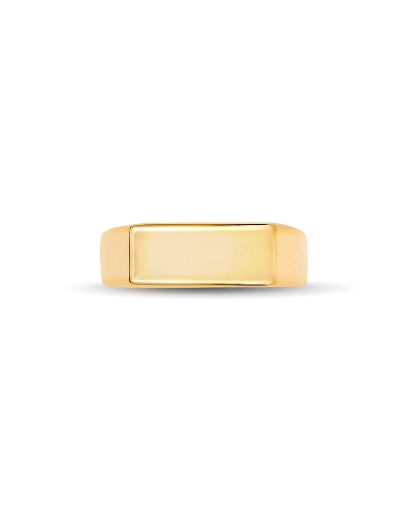 Hudson Signet Ring 18k Gold Vermeil
