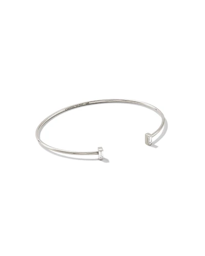 0.19 ct Isabella 14k Yellow Gold Cuff Bracelet in White Diamond