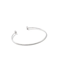 0.19 ct Isabella 14k Yellow Gold Cuff Bracelet in White Diamond