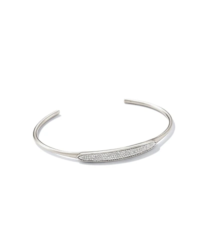0.34 ct Marisa 14k White Gold Statement Cuff Bracelet Diamond