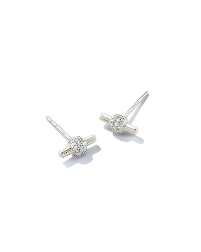 0.17 ct Stella 14k Gold Stud Earrings in White Diamond