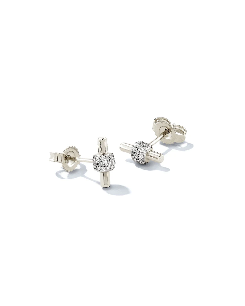 0.17 ct Stella 14k Yellow Gold Stud Earrings in White Diamond