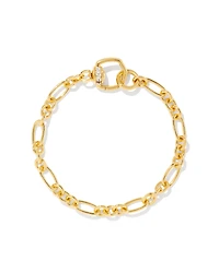 Josephine 18k Gold Vermeil Chain Bracelet White Sapphire