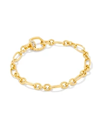 Josephine 18k Gold Vermeil Chain Bracelet White Sapphire
