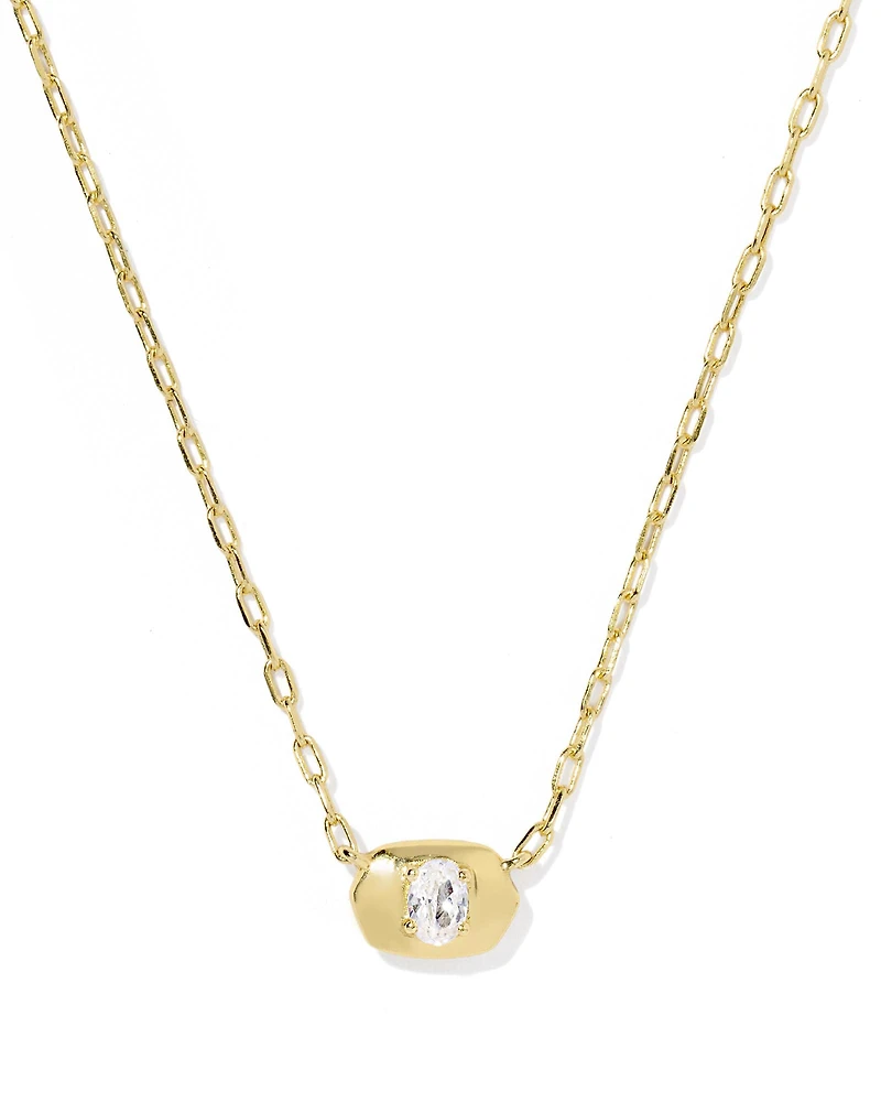 Bria Silver Short Pendant Necklace