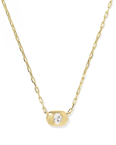 Bria Silver Short Pendant Necklace