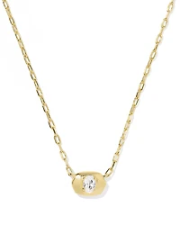 Bria Silver Short Pendant Necklace