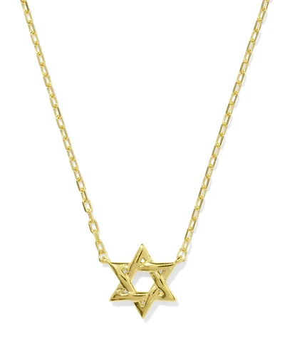 Star of David Pendant Necklace Sterling Silver