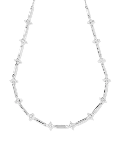 Holland Silver Strand Necklace in White CZ