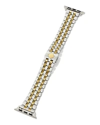 Alex Two Tone Stainless Steel 5 Link Watch Band in Sparkle