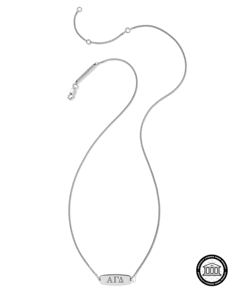 Alpha Gamma Delta Pendant Necklace in Sterling Silver