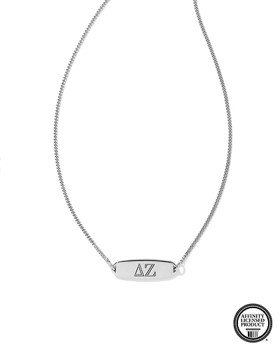 Delta Zeta Pendant Necklace in Sterling Silver