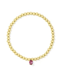 Cailin Gold Stretch Bracelet in Pink Crystal