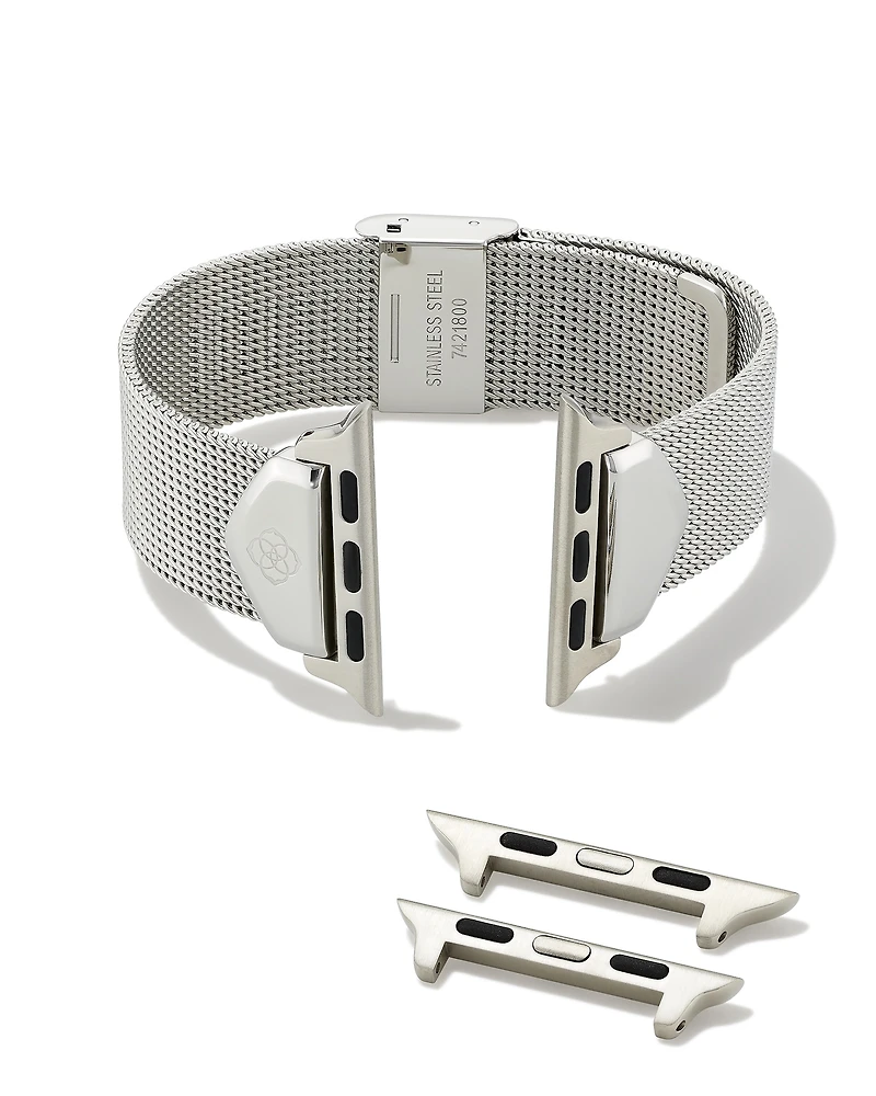 Mia Mesh Watch Band Silver Stainless Steel