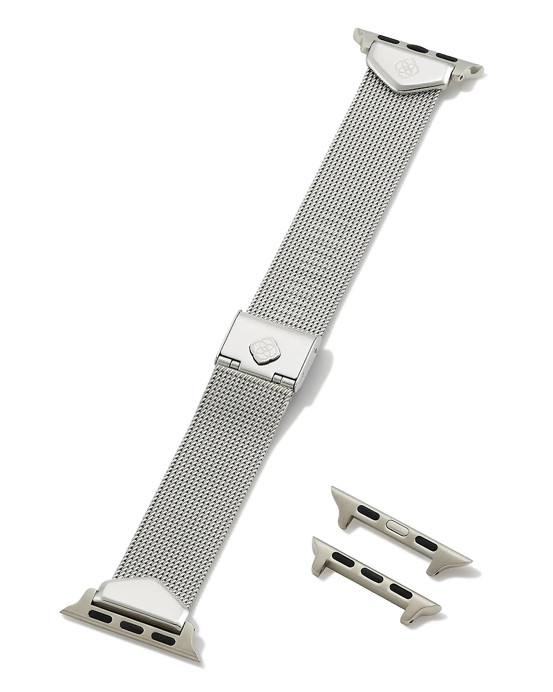Mia Mesh Watch Band Silver Stainless Steel