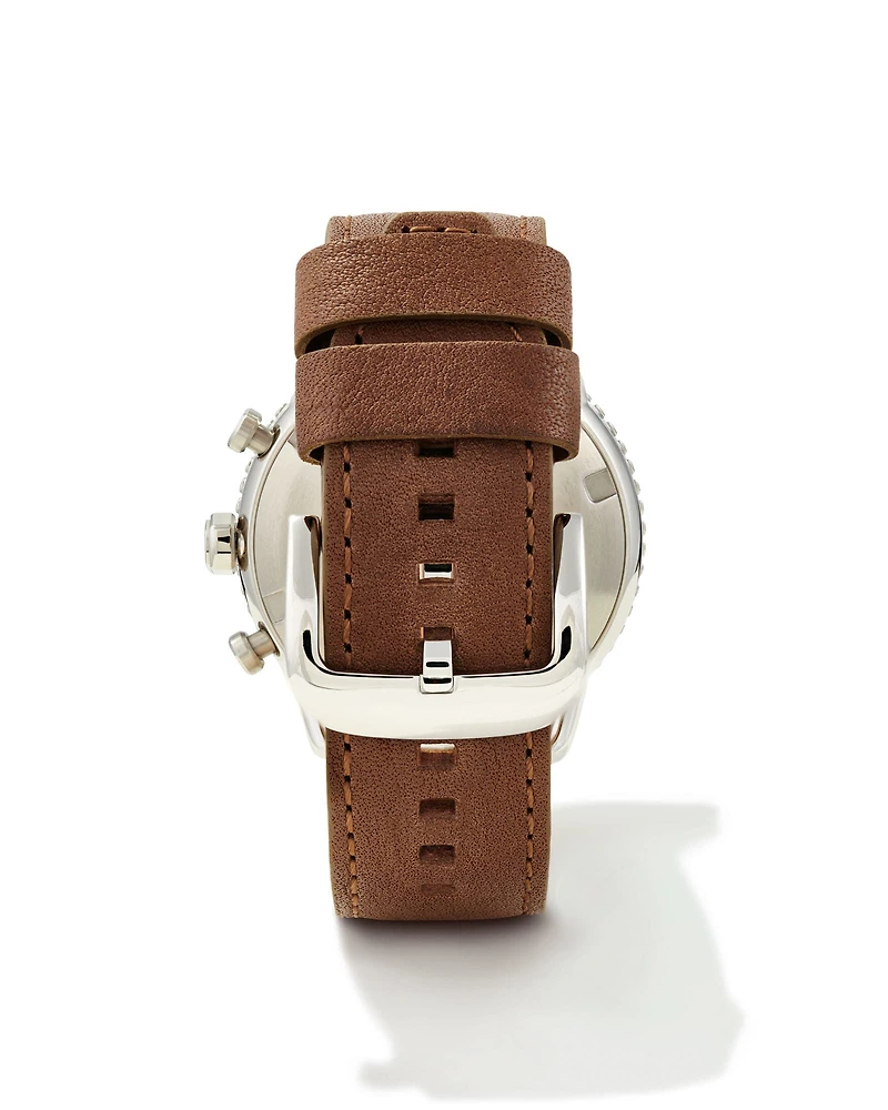 Evans Stainless Steel 44mm Chronograph Watch in