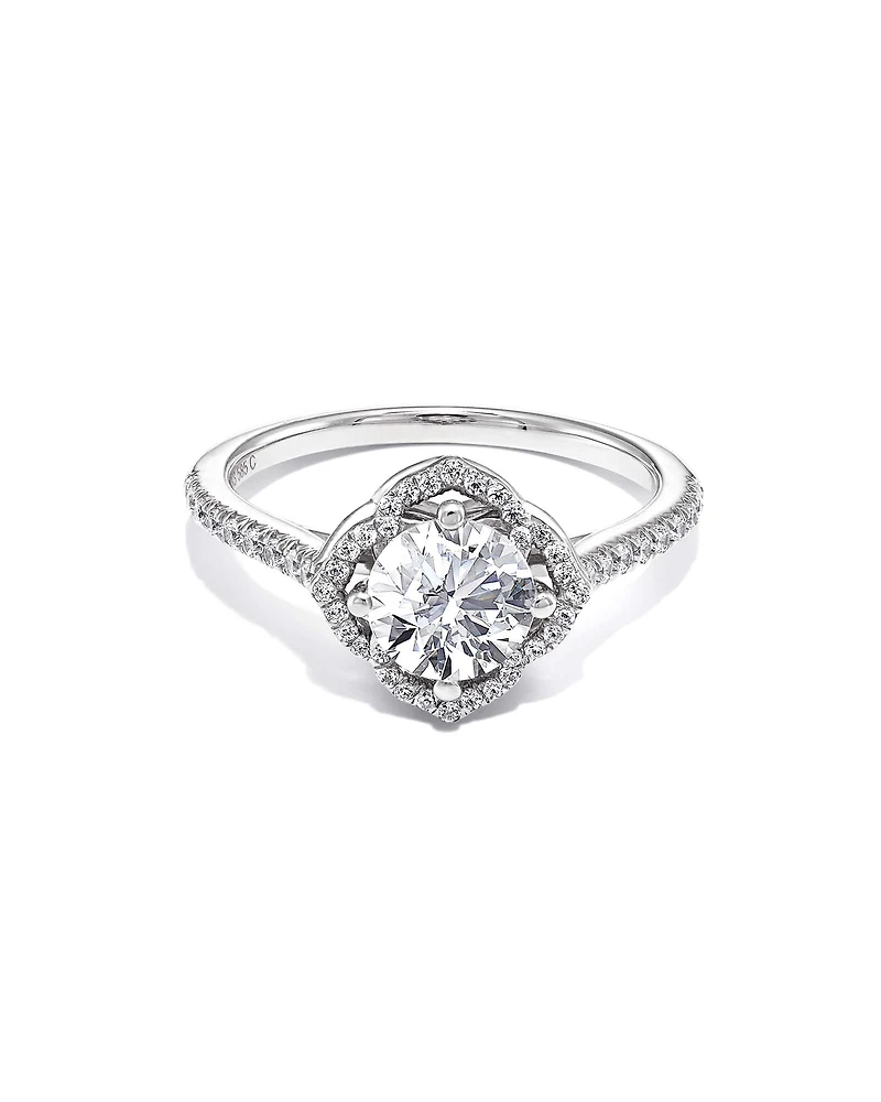 1 ct Lab Grown White Diamond Dira Signature Statement Ring 14k Gold