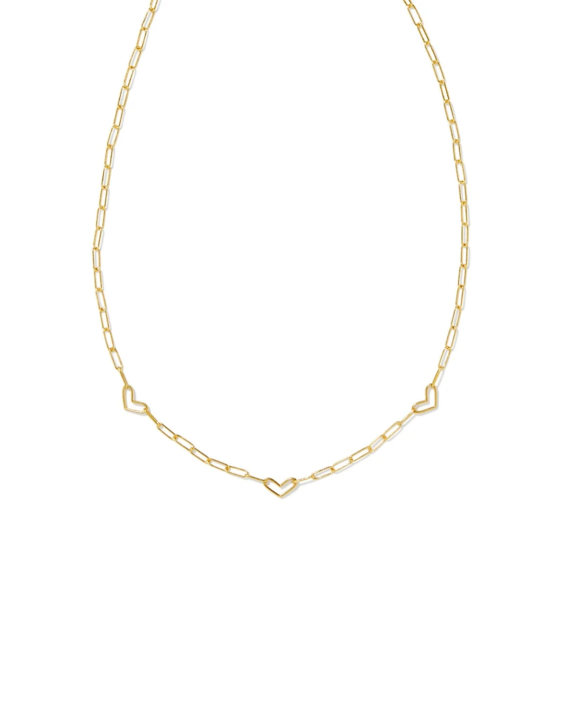 Kynlee Chain Necklace in 18k Gold Vermeil