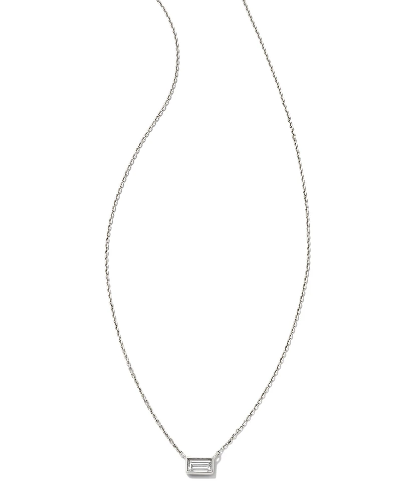Isabella 14k Yellow Gold Pendant Necklace in White Diamond