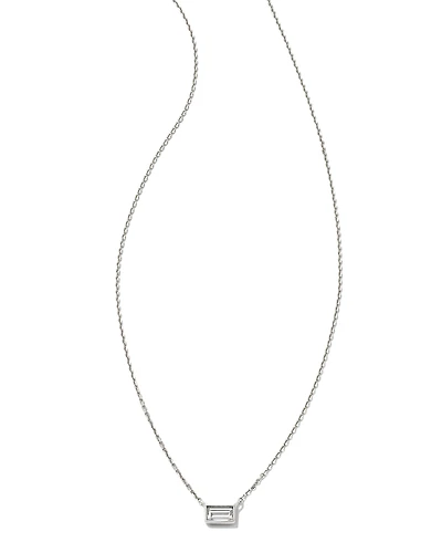 Isabella 14k Yellow Gold Pendant Necklace in White Diamond