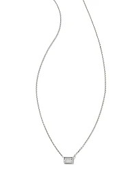 Isabella 14k Yellow Gold Pendant Necklace in White Diamond