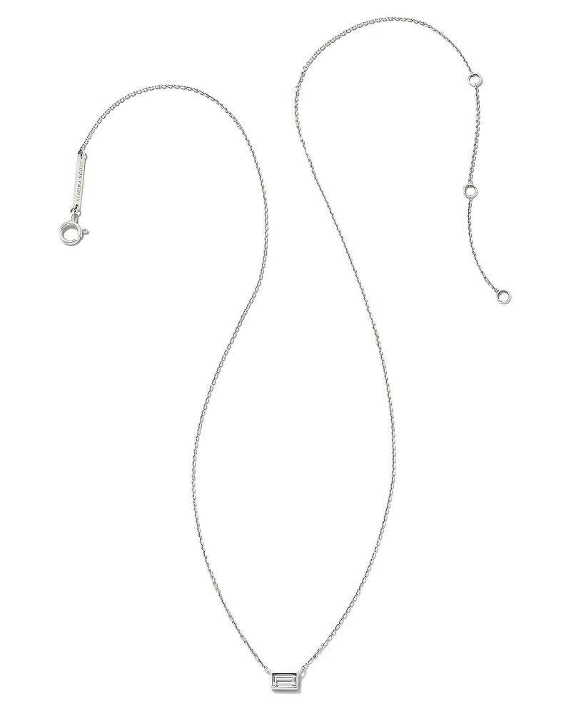 Isabella 14k Yellow Gold Pendant Necklace in White Diamond