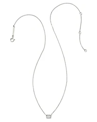 Isabella 14k Yellow Gold Pendant Necklace in White Diamond