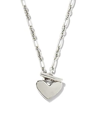 Heart Padlock Pendant Necklace Sterling Silver