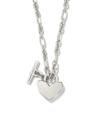 Heart Padlock Pendant Necklace Sterling Silver