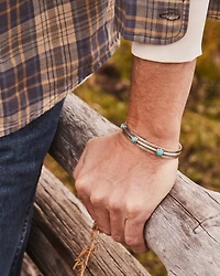 Weston Oxidized Sterling Silver Cuff Bracelet Turquoise