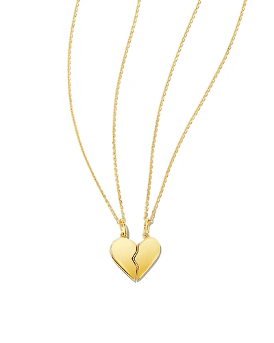 Best Friend Necklaces Set of 2 in 18k Gold Vermeil