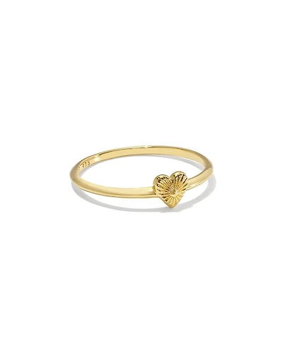 Maia Heartburst Band Ring 18k Gold Vermeil