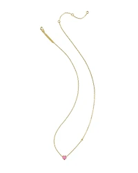 Enamel 18k Gold Vermeil Heart Pendant Necklace