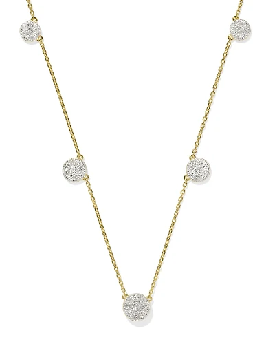 Kristen 18k Gold Vermeil Strand Necklace in White Topaz