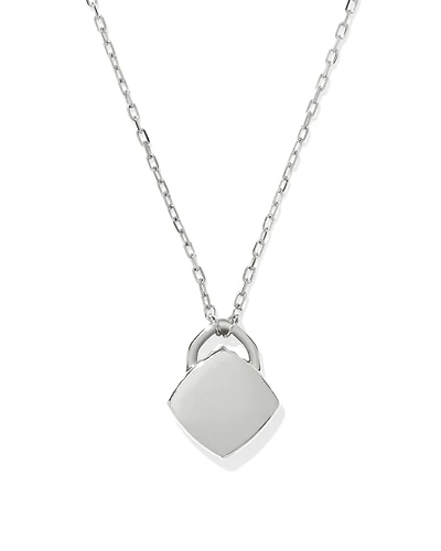 Miles Padlock Necklace in Sterling Silver